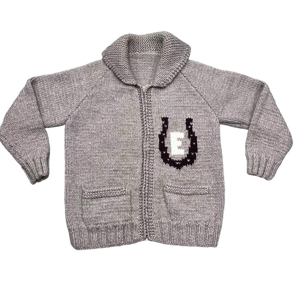 Vintage Gray Knit Cardigan